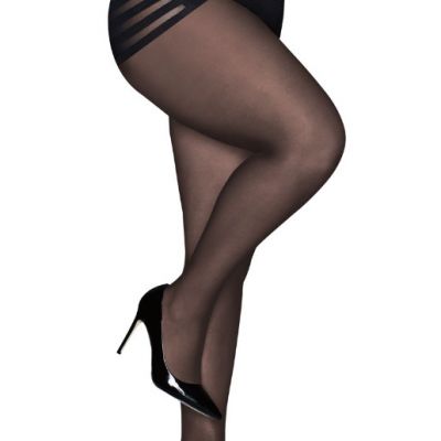 New Hose Maidenform Sexy Shaping Tummy-Flattener Tights Black Q0B996 MSRP-$20. S